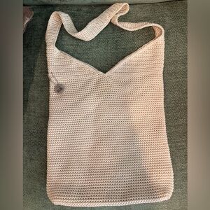 The Sak Vintage hobo style Knit Handbag in ivory